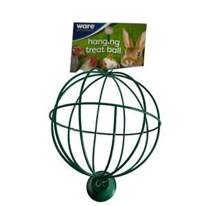 WARE Pet Products Hanging Treat Ball with Bell for Small Animals Rabbits Hamster